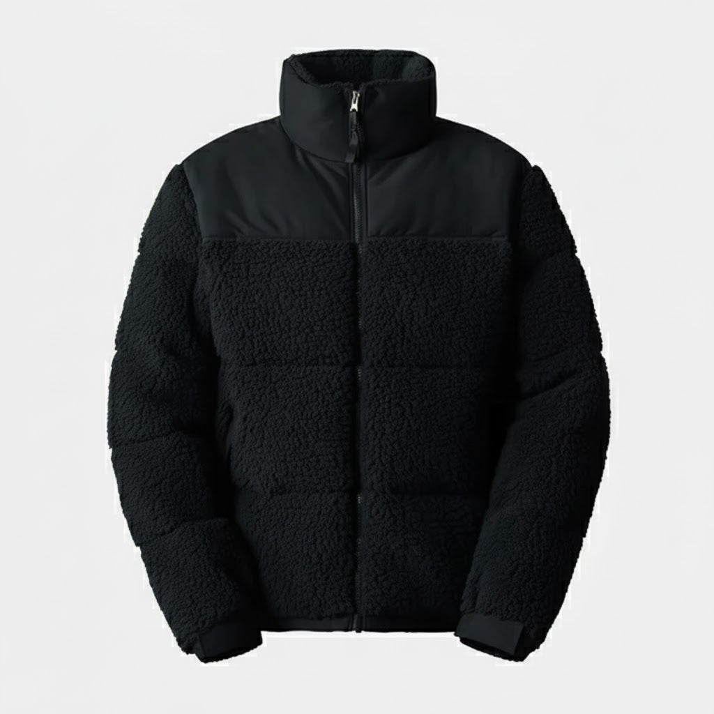 Gevoerde Sherpa fleece jas