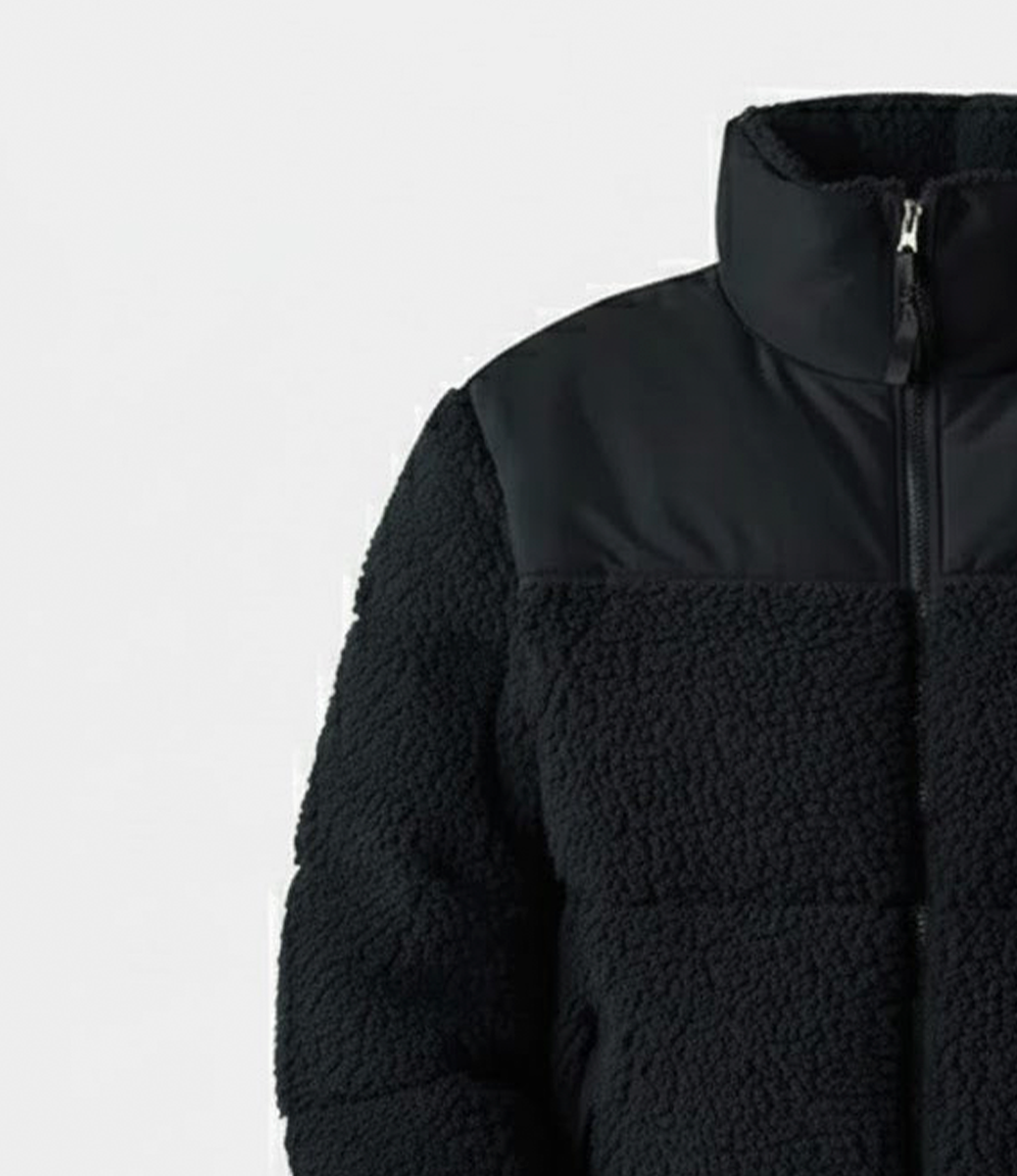 Gevoerde Sherpa fleece jas