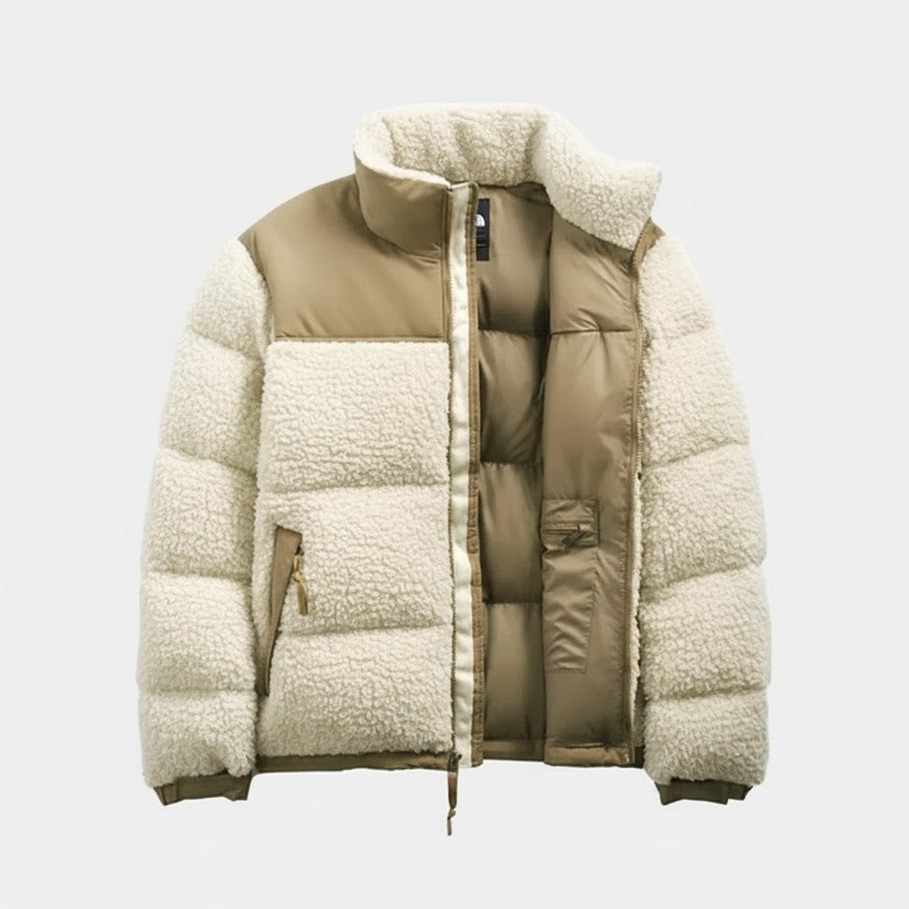 Gevoerde Sherpa fleece jas 