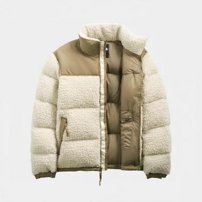 Gevoerde Sherpa fleece jas 
