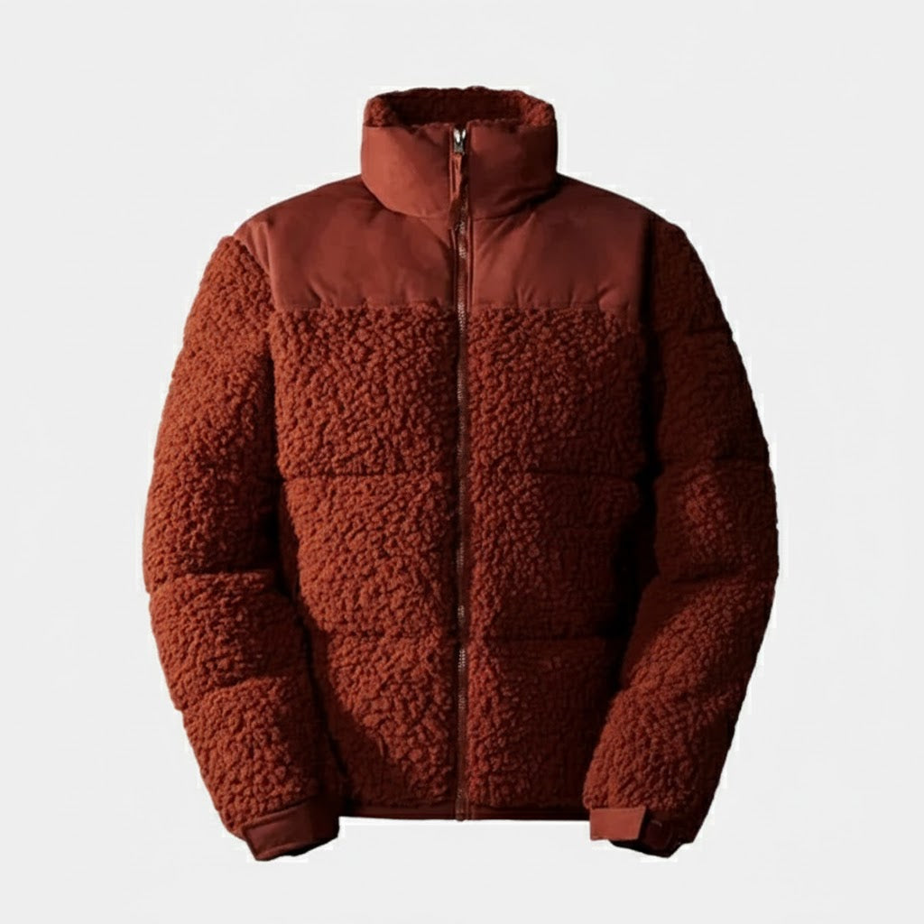 Gevoerde Sherpa fleece jas 